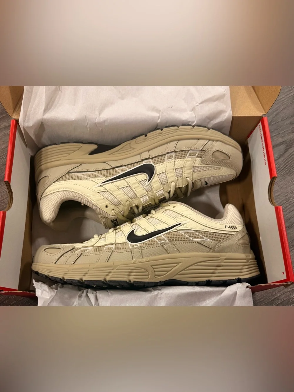 Nike P-6000 Premium Coconut Milk/ Black M 12 W 13.5